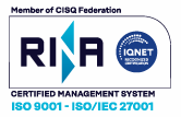 Certificazione RINA ISO 9001 - ISO/IEC 27001